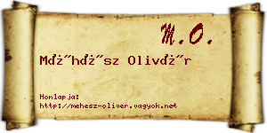 Méhész Olivér névjegykártya